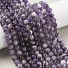 Natural Amethyst Beads Strands X-G-M445-8MM-01E-2