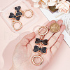 Unicraftale 2Pcs Alloy Enamel Bowknot Link Purse Strap Extenders FIND-UN0003-18B-5