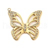 304 Stainless Steel Crystal Rhinestone Pendants STAS-P385-05D-G-1
