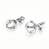 Brass Micro Pave Cubic Zirconia Peg Bails Pendants KK-U056-56P-2