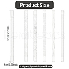 BENECREAT 6Pcs 6 Style Acrylic Carved Rolling Pin AJEW-BC0006-51-2