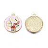 Alloy Enamel Pendants X-ENAM-N055-113A-3