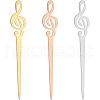Unicraftale 3Pcs 3 Colors Stainless Steel Sealing Wax Mixing Stirrers STAS-UN0040-10-1