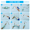 SUNNYCLUE DIY Retro Ocean Theme Earring Making Kits DIY-SC0013-30-4