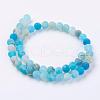 Natural Weathered Agate Beads Strands G-G589-8mm-14-2