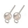 304 Stainless Steel Stud Earring Findings STAS-O004-10C-P-1