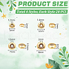 Unicraftale 40Pcs 4 Styles Brass Beads KK-UN0003-34-3
