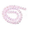 Plating Natural Selenite Beads Strands G-G120-A01-03-01-3