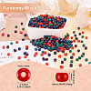 Opaque Glass Round Seed Beads GLAA-TAC0025-07B-08-4