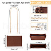 WADORN 1Pc Wool Felt Purse Organizer Insert PURS-WR0006-84-2