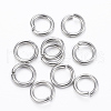 Non-Tarnish 304 Stainless Steel Open Jump Rings X-STAS-H555-08P-1