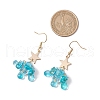 Star Glass Seed Beads Dangle Earrings EJEW-MZ00428-5