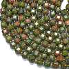Natural Unakite Beads Strands G-K389-A58-01-3