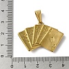 PVD Vacuum Plating 304 Stainless Steel Pendants STAS-B069-23G-3