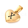 304 Stainless Steel Pendants STAS-P278-01X-G-1-2