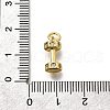 Brass Micro Pave Cubic Zirconia Charms KK-P295-19G-3