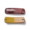 Natural Mookaite Connector Charms G-D460-02G-2