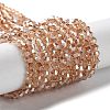 Electroplate Glass Beads Strands EGLA-J026-3mm-H08-2