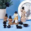  40pcs 4 Style Christmas Theme Plastic Doll Hat DIY-NB0006-44-2