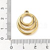 304 Stainless Steel Pendants STAS-P331-02G-3