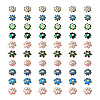 Yilisi 60Pcs 10 Style Alloy Enamel Bead Caps FIND-YS0001-16-2