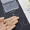 Anti-Tarnish Beebeecraft 2Pcs Rhodium Plated 925 Sterling Silver Coreana Chain Necklaces Set STER-BBC0006-13A-3