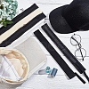 BENECREAT 8Pcs 2 Colors Polyester & Cotton Adjustable Hat Sweatband DIY-BC0008-98-5