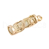 Synthetic Luminous Stone Column Pendants FIND-C058-01G-07-2