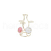 7-Slot Iron Easter Egg Display Stands ODIS-WH0058-21B-G-7