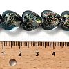Handmade Dichroic Foil Glass Beads Strands DICH-U001-03E-4