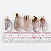 Natural Quartz Crystal Pointed Pendants G-M006-M02-3