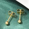 Ion Plating(IP) 304 Stainless Steel Stud Earrings EJEW-L215-57A-G-4