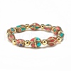 Ethnic Tribal Beaded Stretch Bracelet BJEW-JB07697-1