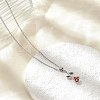 Brass Enamel Pendant Necklaces NJEW-S441-06P-2