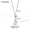 Vintage Stainless Steel Pendant Street Style Personality Exaggerated Necklaces UN6144-1-2