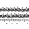 Electroplated Natural Lava Rock Beads Strands G-A251-C01-01I-4