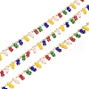 3.28 Feet Handmade Glass Beaded Chains X-CHC-I006-16D-1