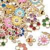  36Pcs 18 Styles Alloy Enamel Pendants ENAM-TA0001-62-2