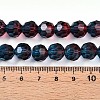 Baking Paint Transparent Glass Beads Strands DGLA-A035-T10mm-A10-5