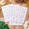 80 Patterns Non-woven Fabrics Water-soluble Embroidery Aid Drawing Sketch DIY-TAC0100-001-14