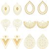 Unicraftale 12Pcs 6 Style 304 Stainless Steel Pendants STAS-UN0035-07-1