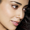 Brass Micro Pave Clear Cubic Zirconia Clip on Nose Rings WG03BCA-32-1