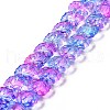 Transparent Glass Beads Strands GLAA-F114-01L-1