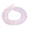 Transparent Painted Glass Beads Strands X1-DGLA-A034-T4mm-A05-5