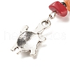 Natural & Synthetic Gemstone Beaded Keychains KEYC-JKC00303-5
