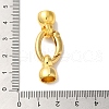 Oval Rack Plating Brass Spring Gate Rings KK-A225-05B-G-3