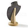 Microfiber Necklace Display Stands NDIS-P004-01B-01-3