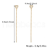 S925 Sterling Silver Hollow Heart Chain Tassel Ear Thread DS1880-1-4