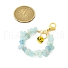 Natural Ametrine & Natural White Moonstone & Natural Aquamarine & Cherry Quartz Glass Gemstone Pendant Decoration HJEW-JM02900-4