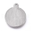 Non-Tarnish 304 Stainless Steel Pendants STAS-Z014-06P-3